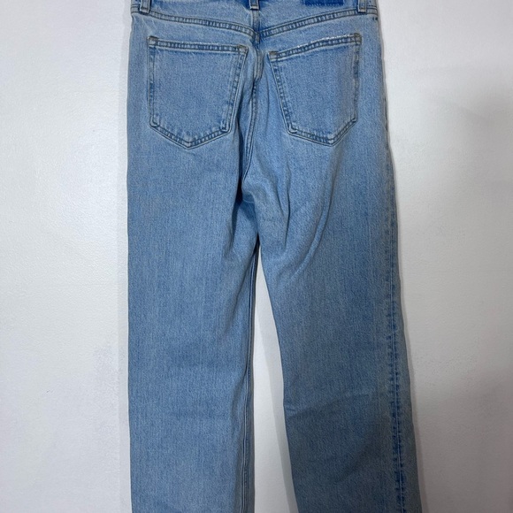 Abercrombie & Fitch Size 27 / 4 Jeans The 90s Relaxed High Rise Raw Hem - Picture 3 of 6